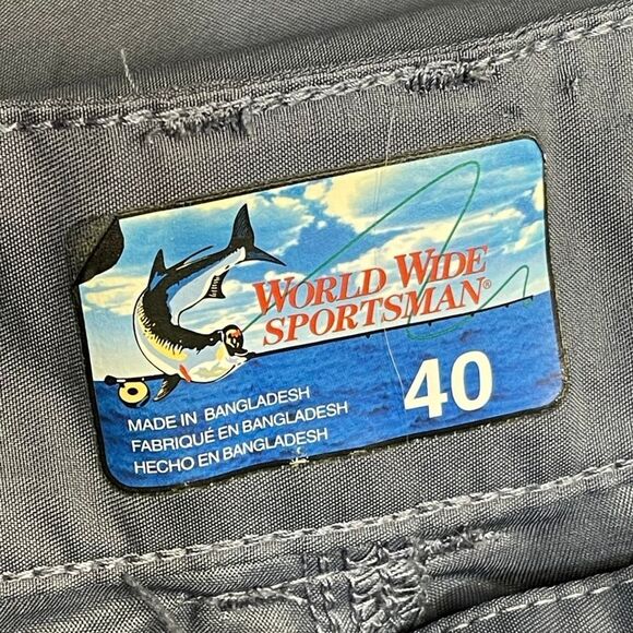 World wide sportsman fishing cargo short mens sz 40 outdoor - Picture 3 of 12